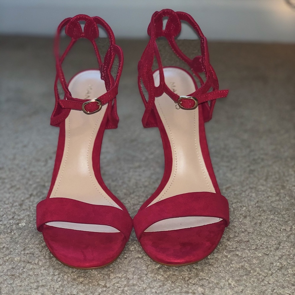 MANGO Magenta Sandals